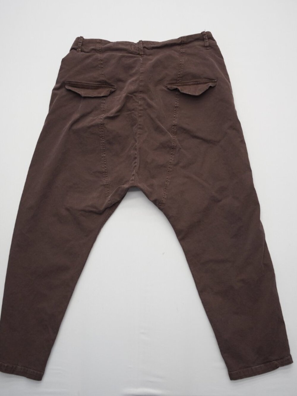 Nili Lotan Paris Drop Crotch Pants Brown Size 8 - Picture 3 of 11